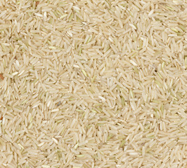 Brown coarse rice texture background