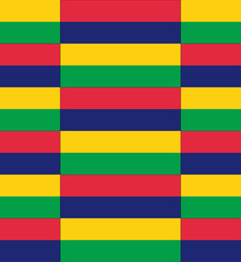 Mauritius flag texture vector