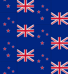 New Zealand flag texture vector