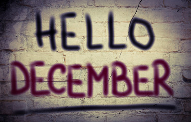 Hello December Concept