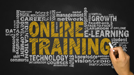 online training word cloud