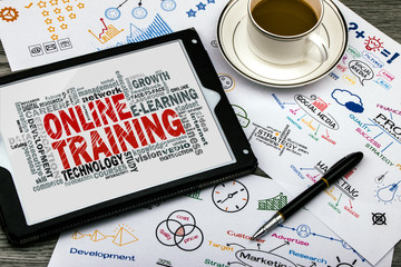 online training word cloud