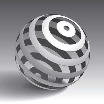 3d vector sphere volume form, sample for your business