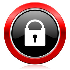 padlock icon secure sign