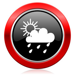 rain icon waether forecast sign
