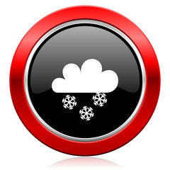 snowing icon waether forecast sign