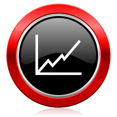 chart icon stock sign