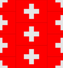 Switzerland flag texture vector