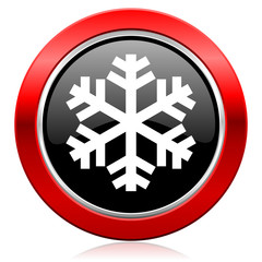 snow icon air conditioning sign