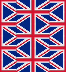 United Kingdom flag texture vector
