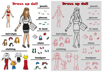 Dress up doll