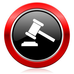 auction icon court sign verdict symbol