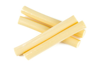 string cheese isolated on white