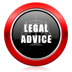 legal advice icon law sign