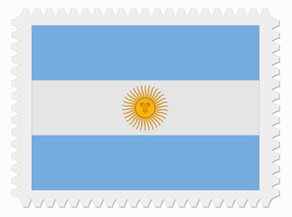 Argentina flag stamp