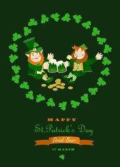 St. Partick day greeting card