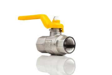 natural gas tap, isolated on white