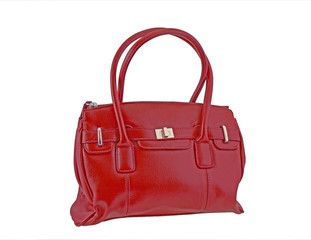 Naklejka premium Red Handbag