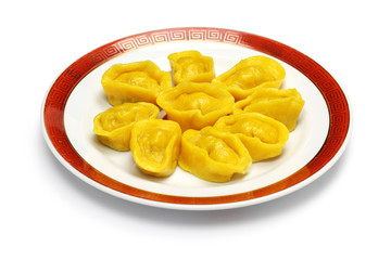 homemade chinese gold ingot dumplings, new year food