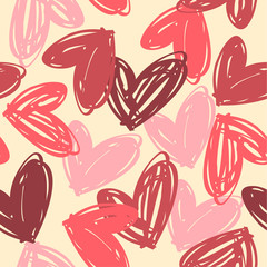 Happy Valentine's Day. Seamless pattern