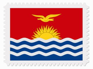 Kiribati flag stamp