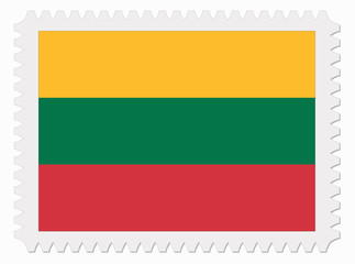 Zimbabwe flag stamp