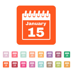 The calendar icon. Calendar symbol.