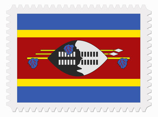 Swaziland flag stamp