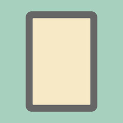 Tablet Flat Web Icon