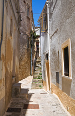 Alleyway.  Acerenza. Basilicata. Italy.