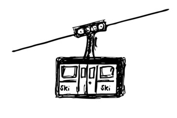 Bergbahn, Seilbahn - Gondel