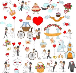 Каракули набор свадьба