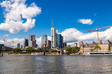 Obraz premium Financial district in Frankfurt