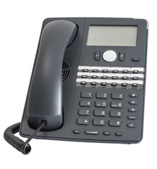 voip phone isolated on white background