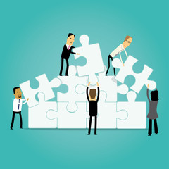 Business teamwork illustration