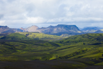 Fototapeta premium Famous icelandic hiking destination, Iceland, landmannalaugar