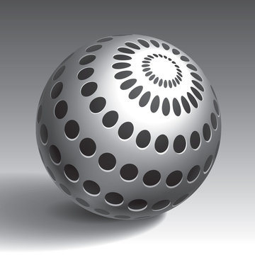 3d vector sphere volume form, a sample for your business