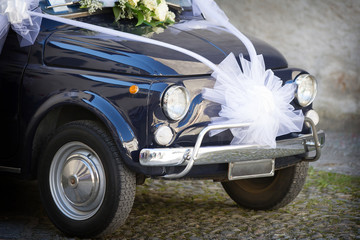 Wedding Day: Vintage Italian Car