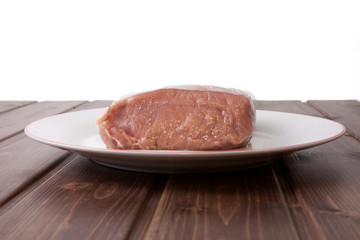 Raw loin of pork