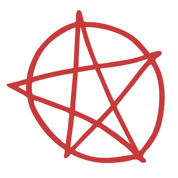 Hell pentagram symbol