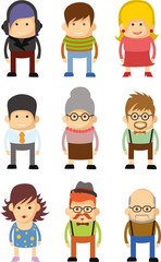 Набор милые значки символов