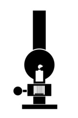 Code-barres sur une lampe à huile