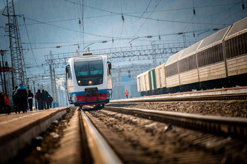 Spring on Circum-Baikal Road to the south of Lake Baikal