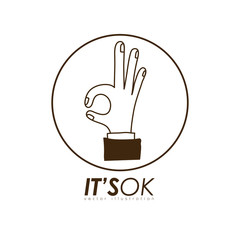 Hands design, vector illustration.