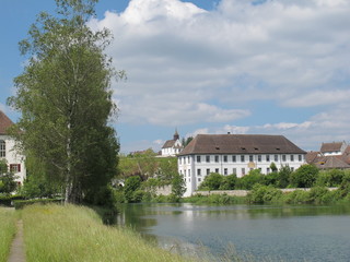 Naklejka na ściany i meble Klostergebäude - Klosterinsel Rheinau (Schweiz)