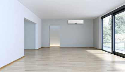 Interno con aria condizionata