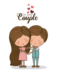 Romantic day design, vector illustration
