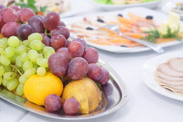 fruit platter on a Banquet table