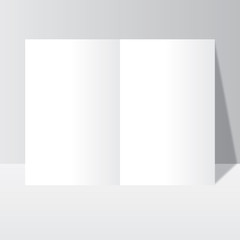 Office paper mock-up, magazine, notebook, leaflet with shadow