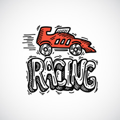 Racing Icon Sketch